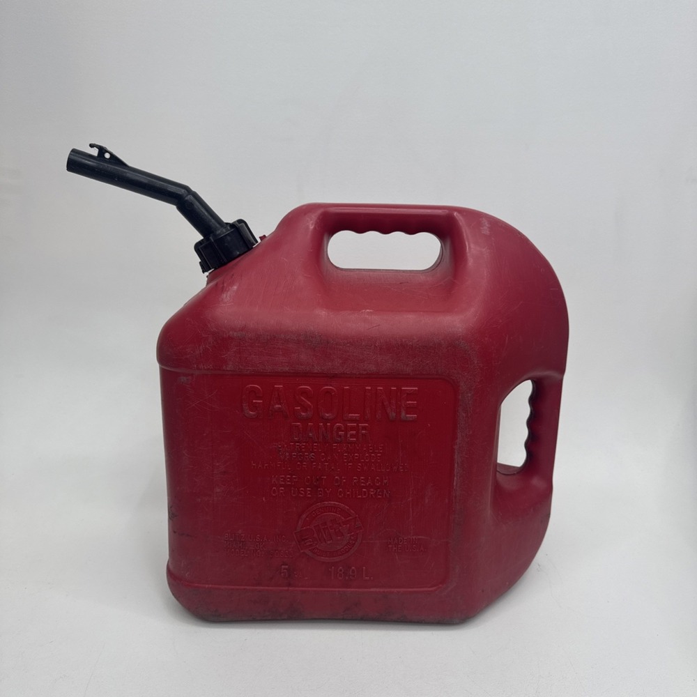 Blitz 5 Gallon Gas Can Preban Made in USA